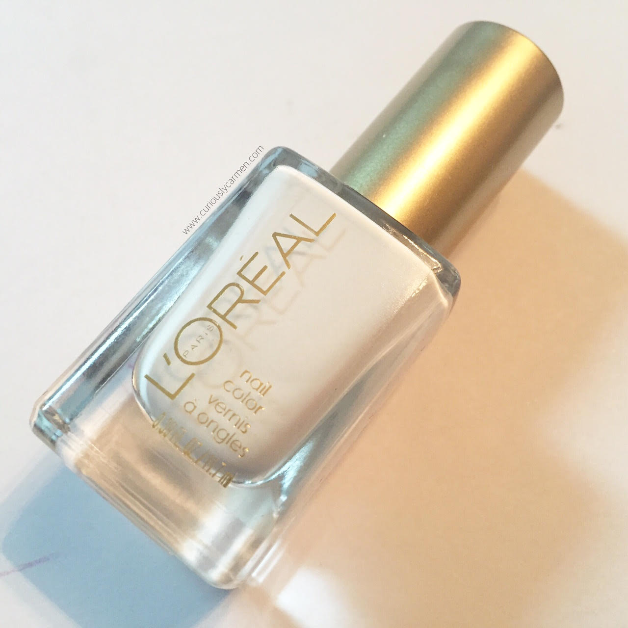 L'Oreal Nail Colour White Packaging